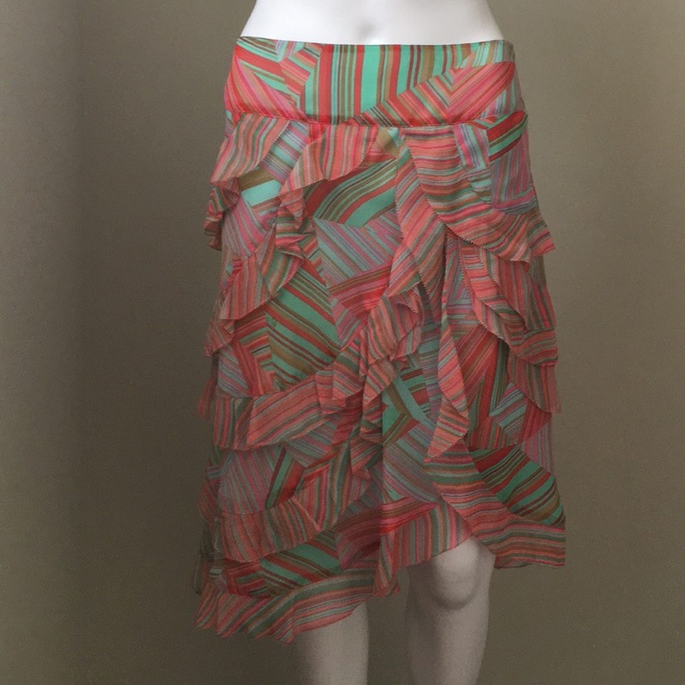Airy Silk Flutter Skirt